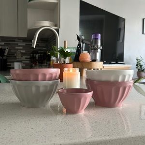 Anthropologie Matte Latte Bowls, Set of 4